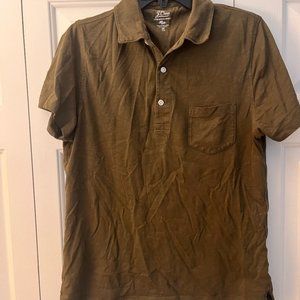 JCrew Garment Dyed Cotton Slub Polo
